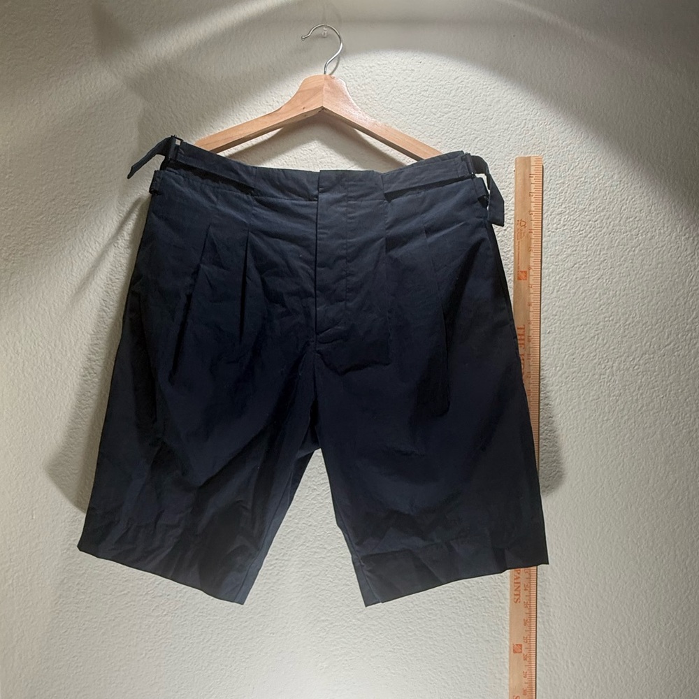 Helmut Lang Tech Fabric Shorts Navy Size 32 Modern Minimal - Picture 4 of 13